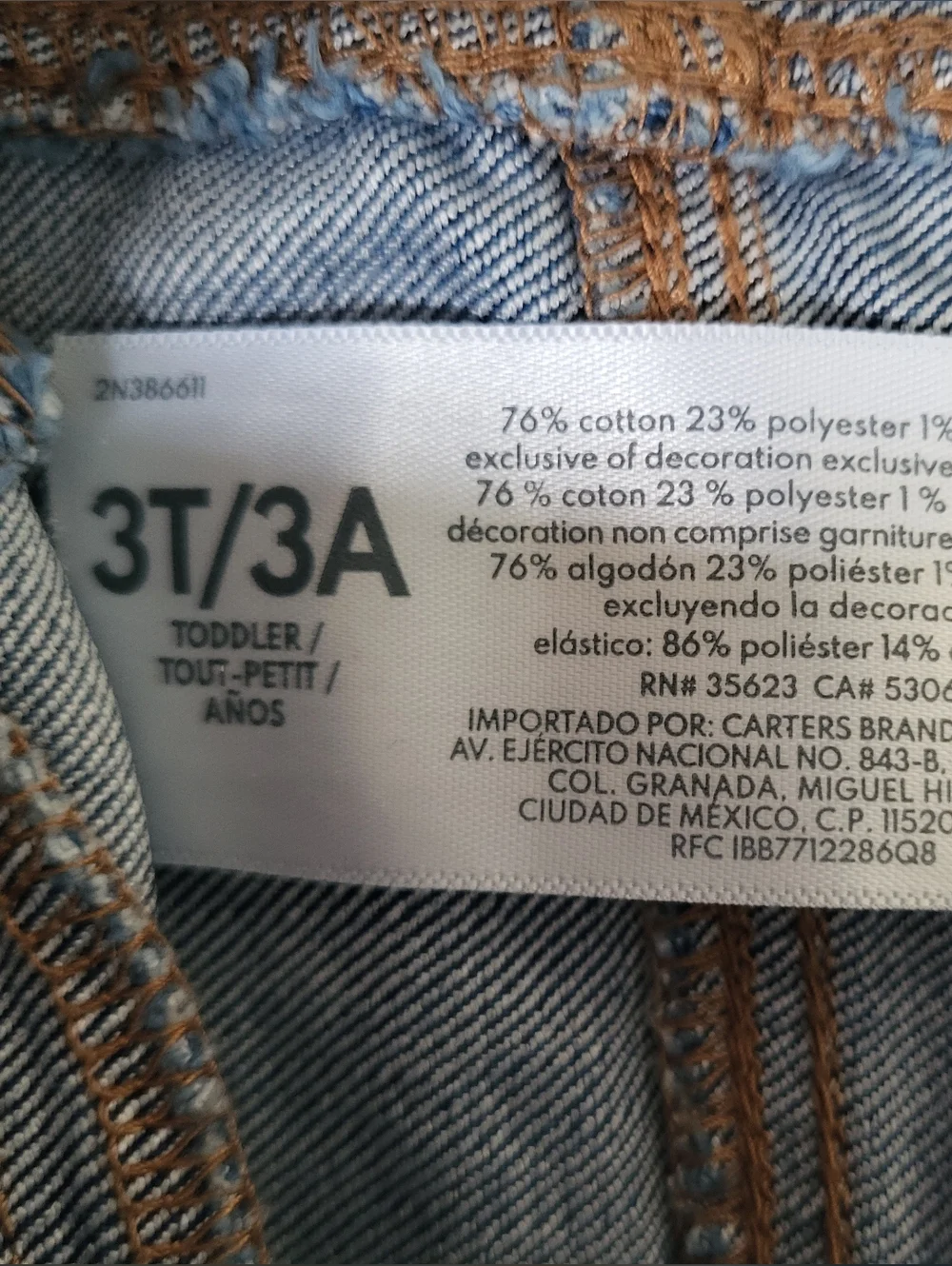 OshKosh B'gosh Toddler Blue Denim Jeggings NWOT